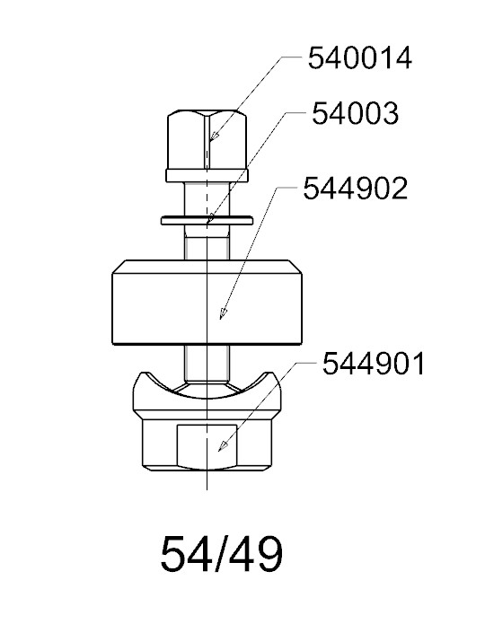 PERFORADOR REDONDO PARA CHAPA  FORZA  SERIE 54